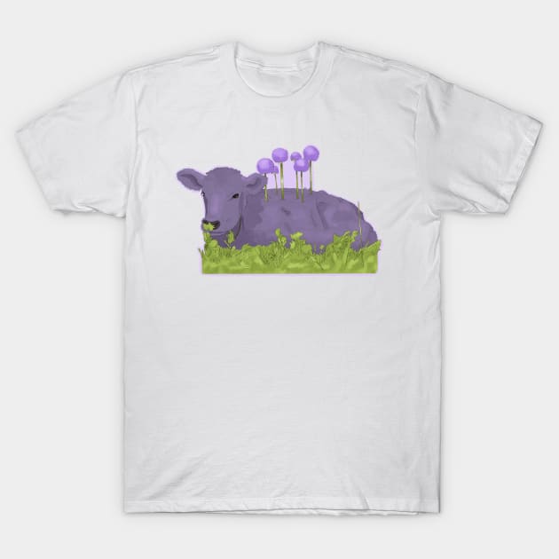 Allium Cow T-Shirt by idiosyncrasy763